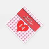 Herzlichen Glückwunsch zum Geburtstag Serviette (Ecke)