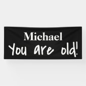 Herzlichen Glückwunsch zum Geburtstag Sie sind alt Banner (Horizontal)