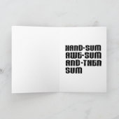 Herzlichen Glückwunsch zum Geburtstag, Sohn des Ju Dankeskarte (Innenseite)