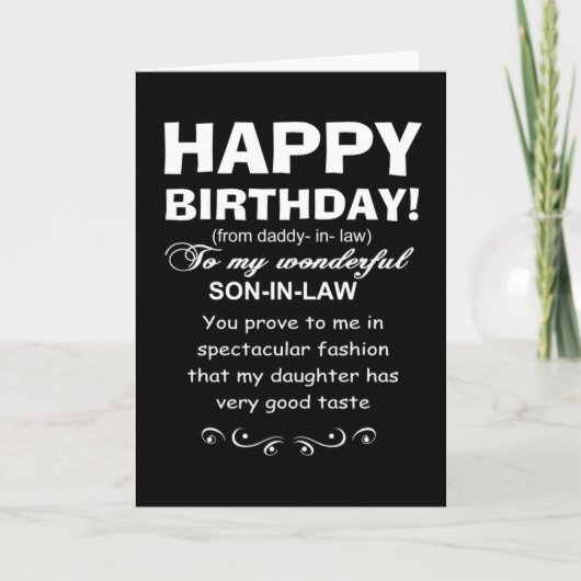 Herzlichen Glückwunsch zum Geburtstag, Sohn des Ju Karte (Vorderseite)