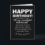 Herzlichen Glückwunsch zum Geburtstag, Sohn des Ju Karte<br><div class="desc">Jurist Grußkarten,  lustiger Sohn des Gesetzes Grußkarten</div>