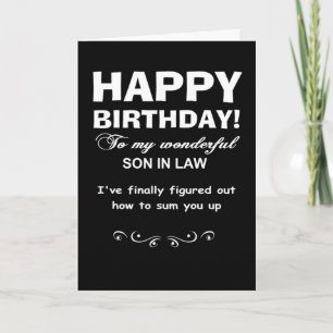 Herzlichen Glückwunsch zum Geburtstag, Sohn des Ju Karte