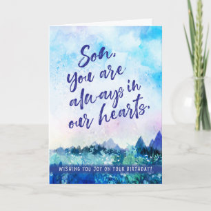Herzlichen Glückwunsch zum Geburtstag, Sohn, Sie s Feiertagskarte