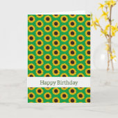 Herzlichen Glückwunsch zum Geburtstag (Sonnenblume Karte (Gelbe Blume)