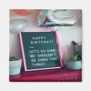  Herzlichen Glückwunsch zum Geburtstag! Sonniges  Magnet