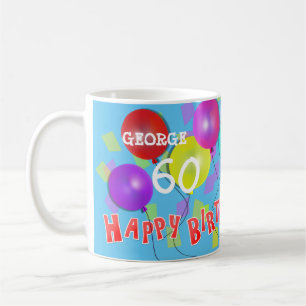 Herzlichen Glückwunsch zum Geburtstag Spaß 60. M Kaffeetasse