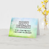 Herzlichen Glückwunsch zum Geburtstag Spaß Karte (Gelbe Blume)