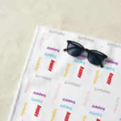 Herzlichen Glückwunsch zum Geburtstag Strandtuch (Beispiel)