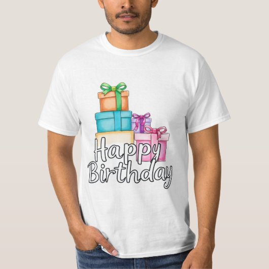 Herzlichen Glückwunsch zum Geburtstag T-Shirt (Vorderseite)