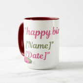 Herzlichen Glückwunsch zum Geburtstag Tasse (Vorderseite Links)