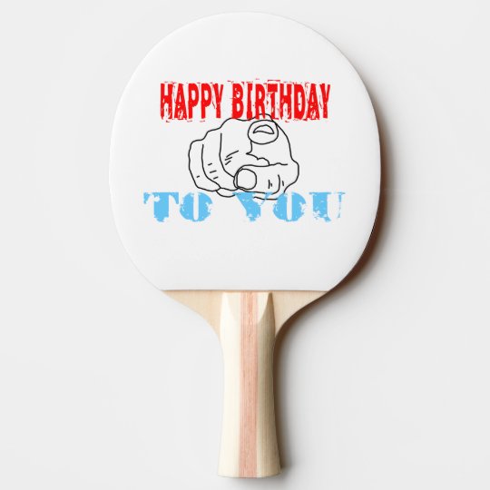 Herzlichen Glückwunsch zum Geburtstag Tischtennis Schläger Zazzle.de
