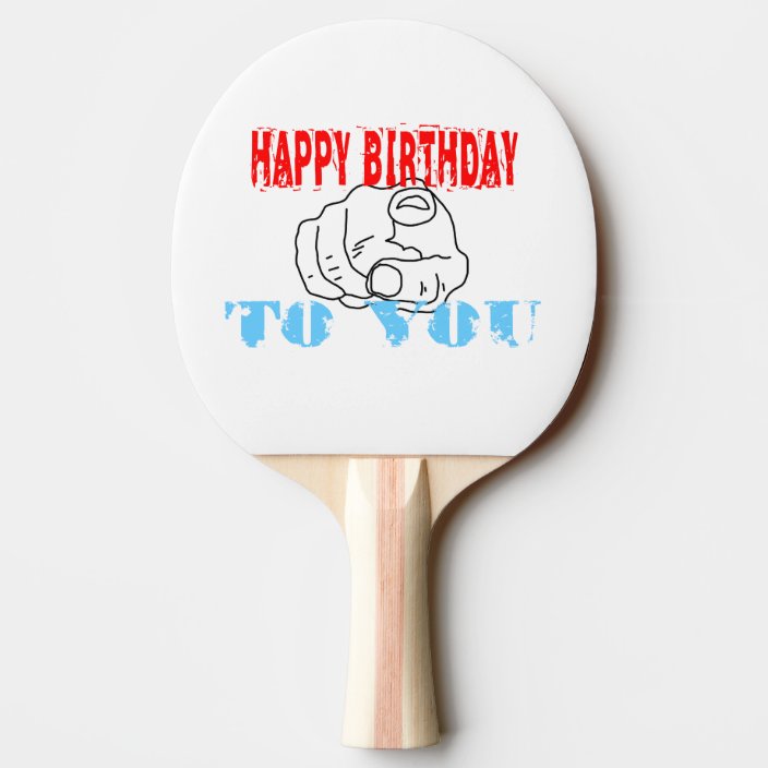 Herzlichen Glückwunsch zum Geburtstag Tischtennis Schläger Zazzle.de
