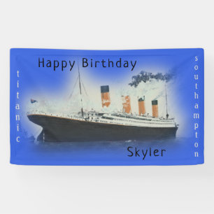 Herzlichen Glückwunsch zum Geburtstag Titanic Ship Banner