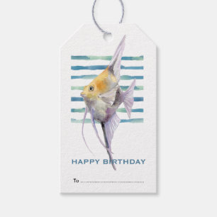 Herzlichen Glückwunsch zum Geburtstag, tropische F Geschenkanhänger