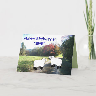 Herzlichen Glückwunsch zum Geburtstag, um "EWE" je Karte
