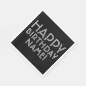 Herzlichen Glückwunsch zum Geburtstag und individu Serviette (Ecke)