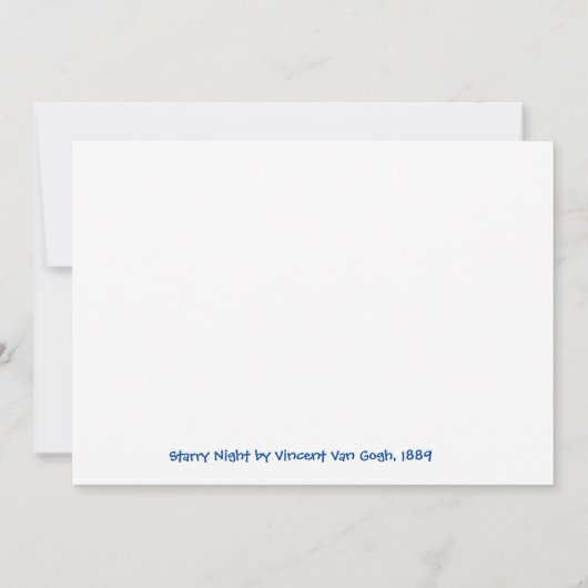 Herzlichen Glückwunsch zum Geburtstag, Van Gogh. (Rückseite)