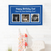 Herzlichen Glückwunsch zum Geburtstag Vater, Blue Banner (Insitu)