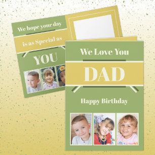Herzlichen Glückwunsch zum Geburtstag Vater mit se Karte