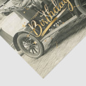 Herzlichen Glückwunsch zum Geburtstag Vintages Alt Seidenpapier (Ausschnitt)