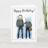 Herzlichen Glückwunsch zum Geburtstag von Biker Gr Karte (Vorderseite)