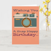 Herzlichen Glückwunsch zum Geburtstag von Fotograf Karte (Gelbe Blume)