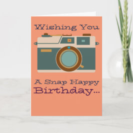 Herzlichen Glückwunsch zum Geburtstag von Fotograf Karte