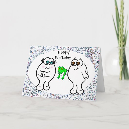 Herzlichen Glückwunsch zum Geburtstag von Ihrem Li Karte (Vorderseite)