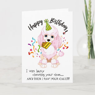 Herzlichen Glückwunsch zum Geburtstag von Ihrem Po Karte