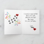 Herzlichen Glückwunsch zum Geburtstag von Ihrem sc Karte (Innenseite)