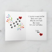 Herzlichen Glückwunsch zum Geburtstag von Ihrem si Karte (Innenseite)