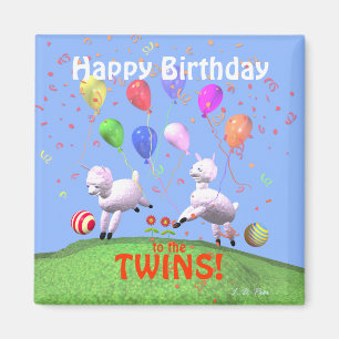 Herzlichen Glückwunsch zum Geburtstag von Lambs fü Magnet
