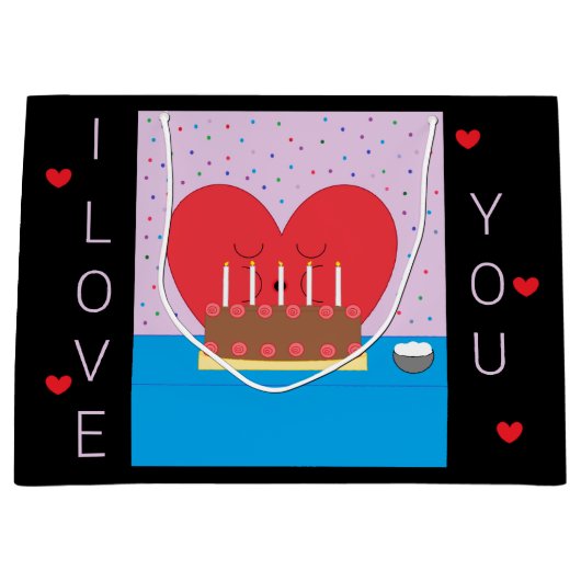 Herzlichen Glückwunsch zum Geburtstag, von meinem Große Geschenktüte (Vorderseite)