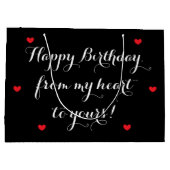 Herzlichen Glückwunsch zum Geburtstag, von meinem Große Geschenktüte (Rückseite)