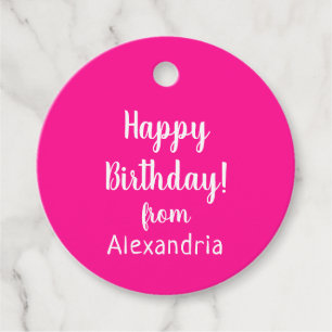 Herzlichen Glückwunsch zum Geburtstag von Name Hot Geschenkanhänger