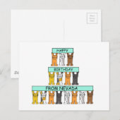 Herzlichen Glückwunsch zum Geburtstag von Nevada C Postkarte (Vorne/Hinten)