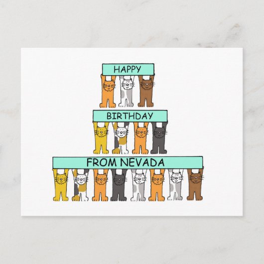 Herzlichen Glückwunsch zum Geburtstag von Nevada C Postkarte (Vorderseite)