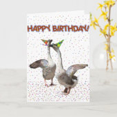 Herzlichen Glückwunsch zum Geburtstag von Partying Karte (Gelbe Blume)