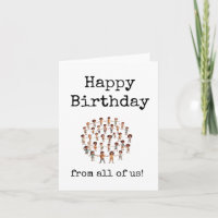 Herzlichen Glückwunsch zum Geburtstag, von uns all