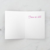 Herzlichen Glückwunsch zum Geburtstag von uns Alle Karte (Innenseite)