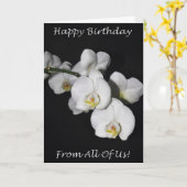 Herzlichen Glückwunsch zum Geburtstag von uns alle Karte (Gelbe Blume)