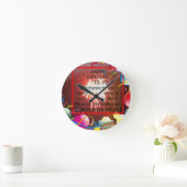 Herzlichen Glückwunsch zum Geburtstag von uns Art  Runde Wanduhr (Zuhause)