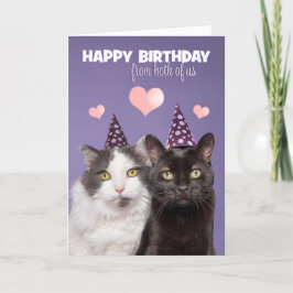 Herzlichen Glückwunsch zum Geburtstag von uns beid Feiertagskarte