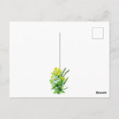 Herzlichen Glückwunsch zum Geburtstag, Wildblumen Postkarte (Rückseite)