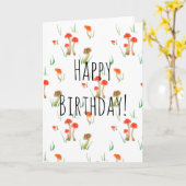 Herzlichen Glückwunsch zum Geburtstag! (Wildpilzka Karte (Gelbe Blume)