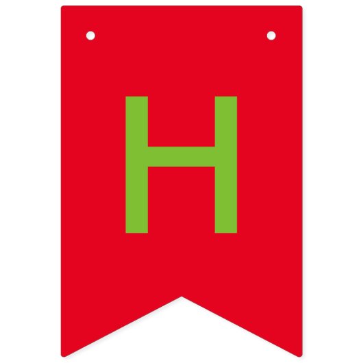 Herzlichen Glückwunsch zum Geburtstag Wimpelkette (Zweite Fahne)