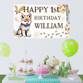 Herzlichen Glückwunsch zum Geburtstag Wolf ein wil Banner