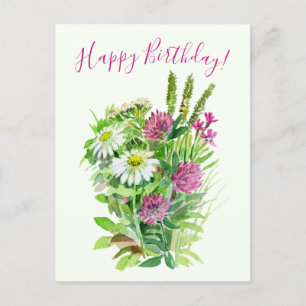 Herzlichen Glückwunsch zum Geburtstag, zärtliche, Postkarte
