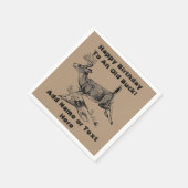 Herzlichen Glückwunsch zum Geburtstag zu einem alt Serviette (Ecke)