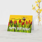 Herzlichen Glückwunsch zum Geburtstag - zu meinem Karte (Gelbe Blume)